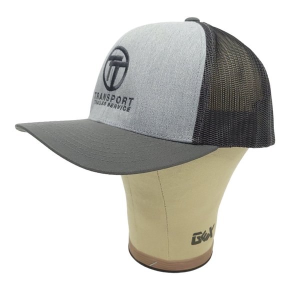Transport Trailer Service Mesh Snapback Cap Trucker Baseball Hat Pacific Gray - Picture 3 of 12